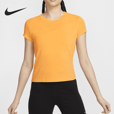 Nike/耐克正品夏季新款女士简约舒适透气修身T恤FV5509-717