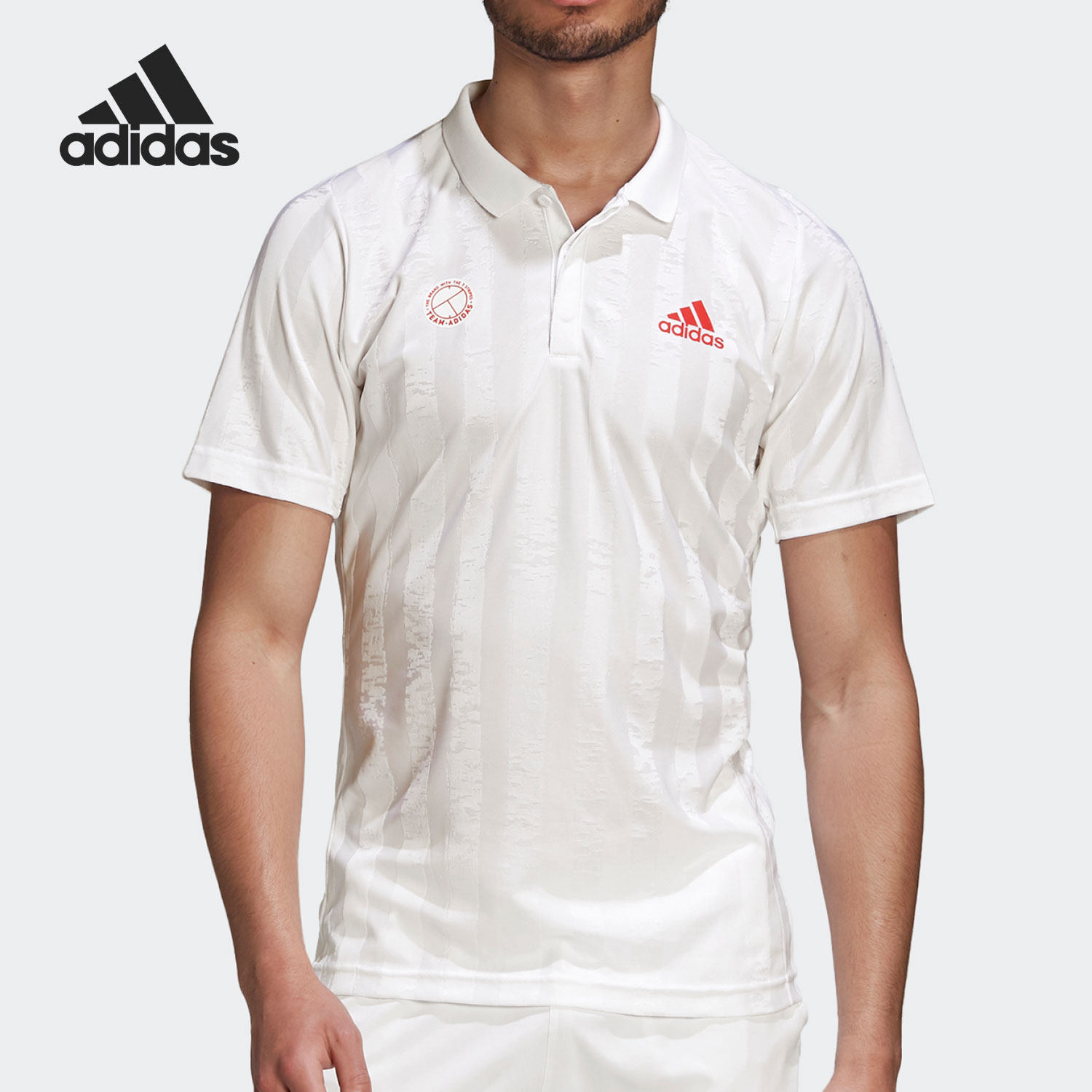 Adidas/阿迪达斯夏季新款网球运动休闲男子短袖POLO衫 DU0848,运动服/休闲服装,运动POLO衫,淘宝优惠券,粉丝福利购,淘宝优惠卷
