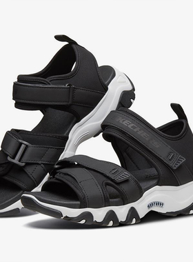 Skechers/斯凯奇正品D'lites 2.0 女子厚底魔术贴运动沙滩凉鞋