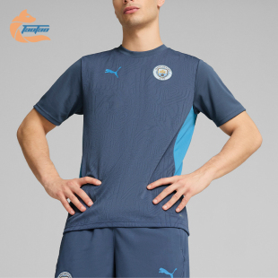 简约针织透气舒适圆领潮流足球短袖 Puma 男士 彪马正品 T恤 运动新款