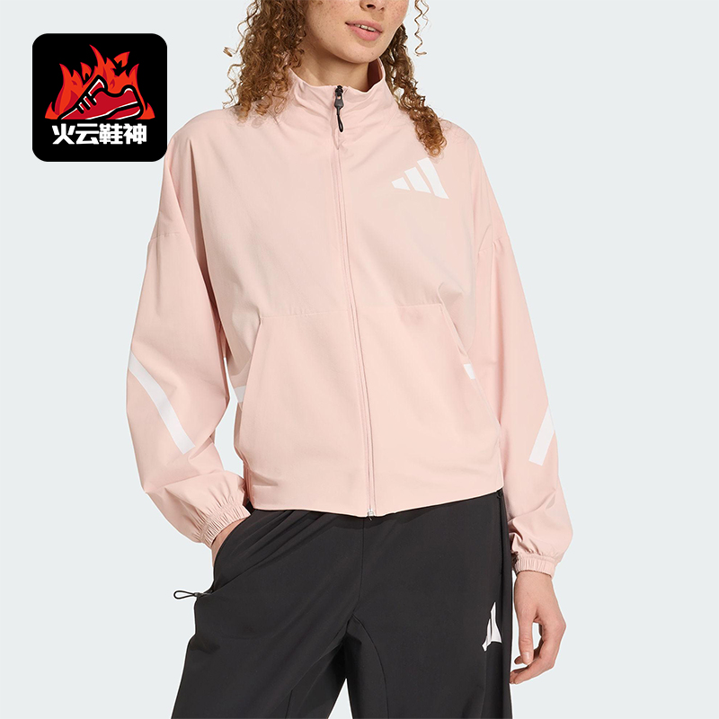 Adidas/阿迪达斯正品W Z.N.E. WV TT女士运动梭织宽松外套KE4883
