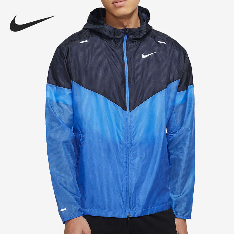 Nike/耐克正品男子休闲运动舒适健身反光夹克套装外套CK6342-402