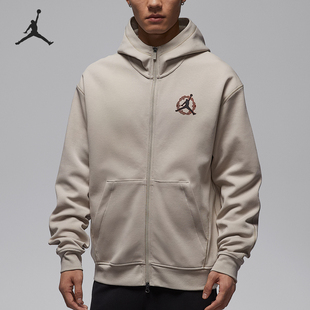 Nike/耐克正品JORDAN男士休闲连帽印花针织运动外套IR0112-236