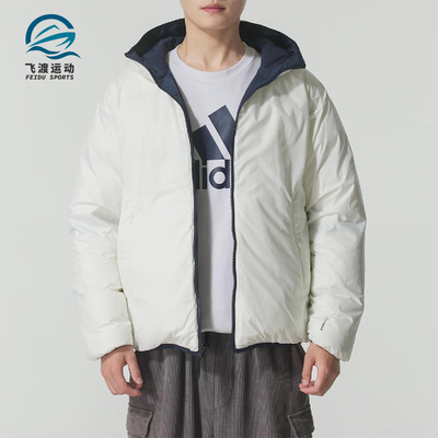 Adidas/阿迪达斯正品2025男士时尚双面穿保暖休闲羽绒服KC2491