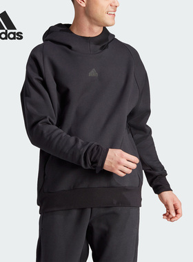 Adidas/阿迪达斯正品秋季新款男子宽松连帽套头卫衣IN5115
