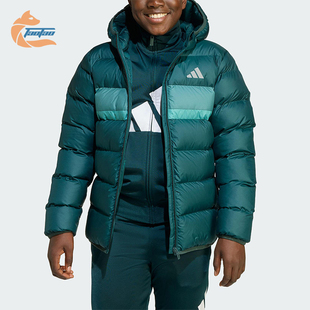 款 2025秋季 大童日常连帽耐穿保暖棉服JL7437 阿迪达斯正品 Adidas