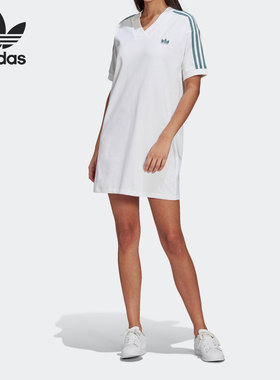 Adidas/阿迪达斯正品TEE DRESS 宽松女子休闲运动连衣裙 GN2848