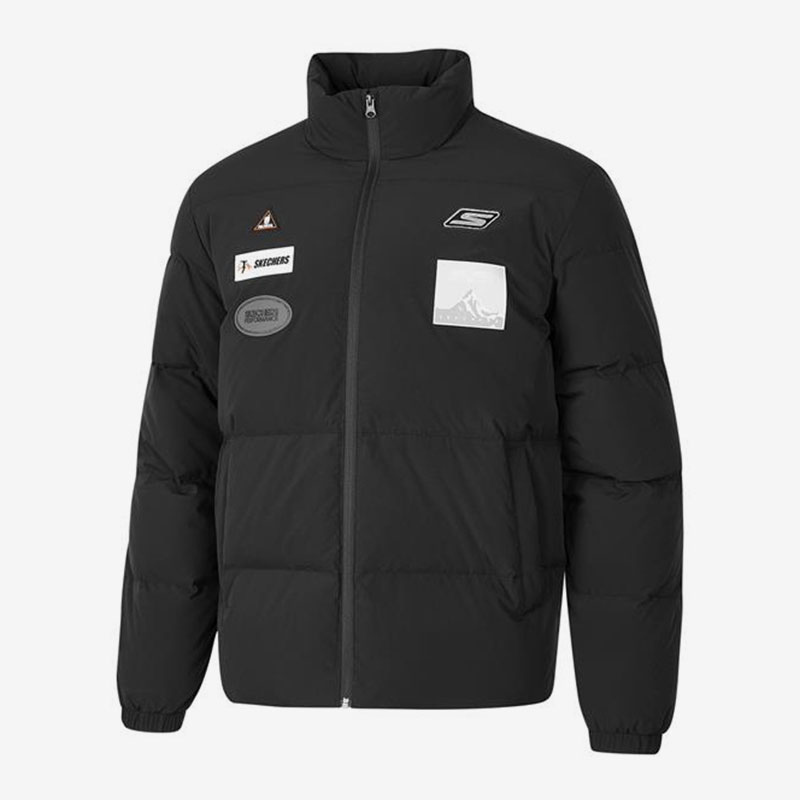 Skechers/斯凯奇正品保暖男子运动休闲短款羽绒服 P421M045