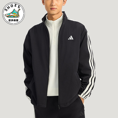 Adidas/阿迪达斯正品2025冬季款男士日常立领耐穿休闲外套KR2517