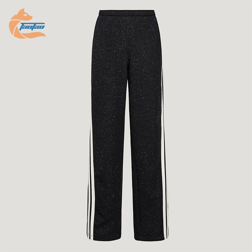 Adidas/阿迪达斯正品DCE KN PNT女士系带条纹运动针织长裤KX8907