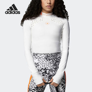 女子运动训练休闲高领长袖 当季 T恤FU0745 阿迪达斯正品 Adidas