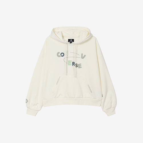 Converse/匡威正品新款女士字母印花宽松针织卫衣10025515-A01