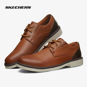 绑带德比鞋 Skechers 男子商务休闲皮鞋 时尚 斯凯奇正品 新品