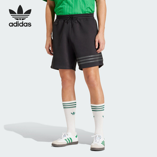 透气运动短裤 Adidas SHOR男士 26夏NEUCLASSIC IR9430 阿迪达斯正品