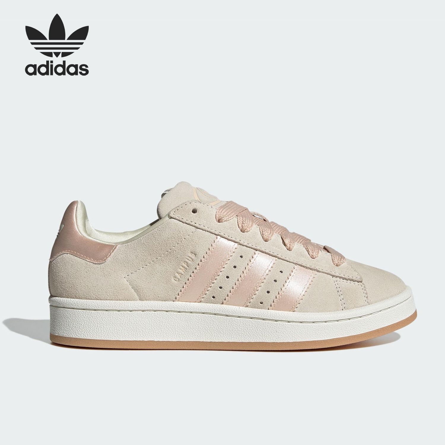 Adidas/阿迪达斯正品三叶草女士休闲绒面革经典运动板鞋JP6145