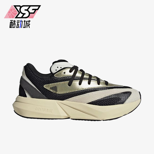 Adidas/阿迪达斯正品LIGHTBLAZE新款女经典黑米白色跑步鞋JR7209