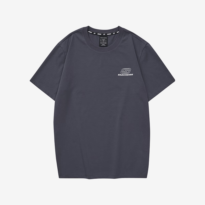 Skechers/斯凯奇正品新款男女同款休闲运动透气短袖T恤