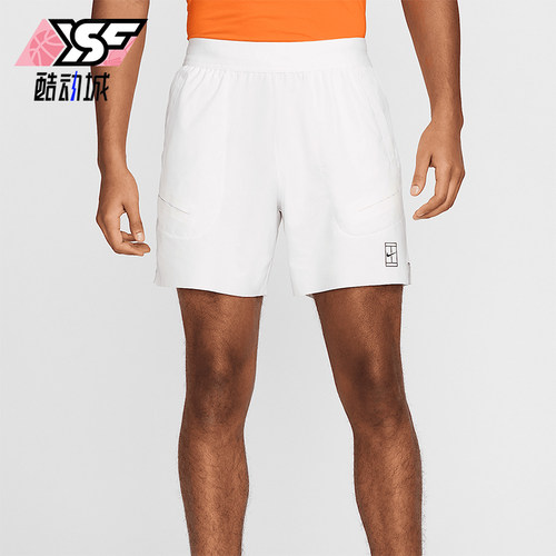 Nike/耐克正品2025男士训练印花透气运动耐穿网球短裤FZ6913-100