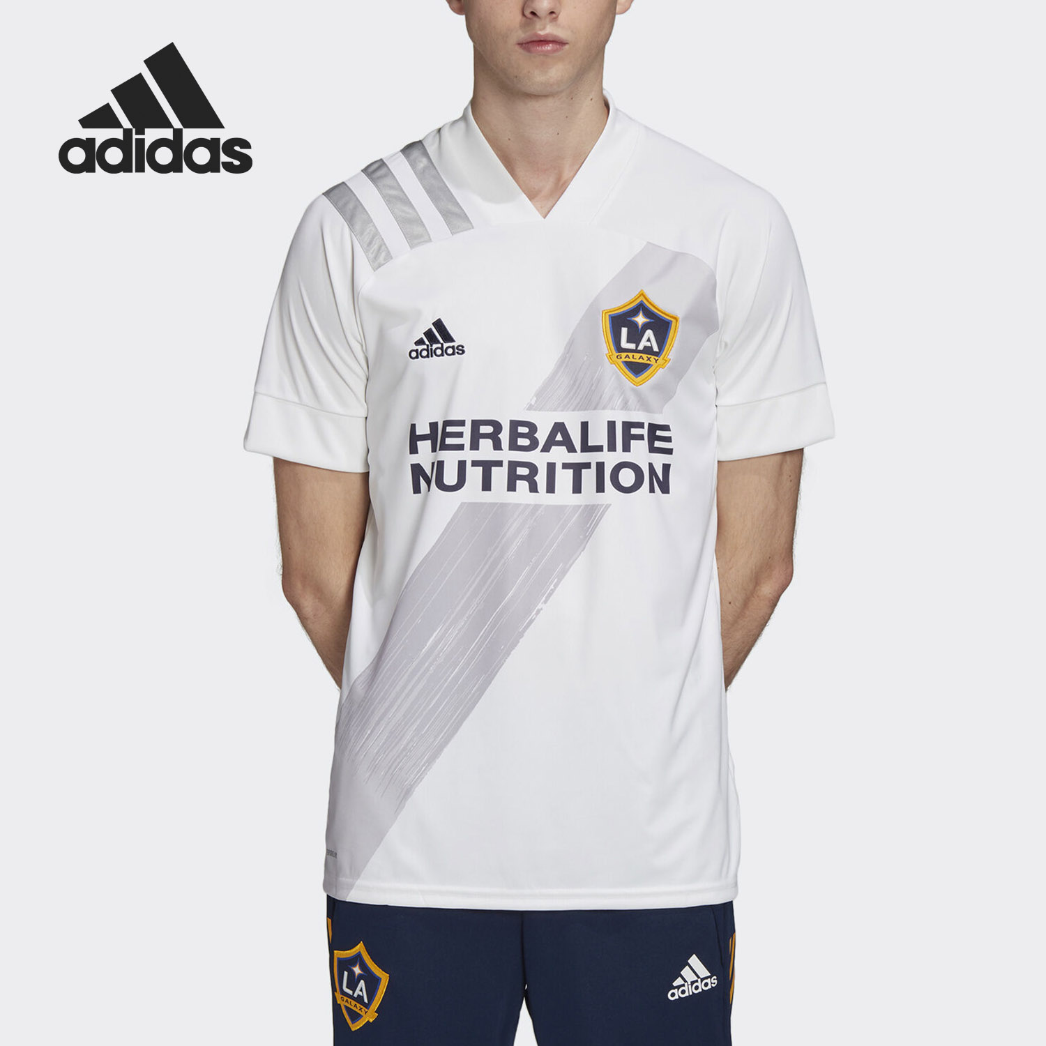 Adidas/阿迪达斯正品LA H JSY 洛杉矶银河主场男子足球球衣EH6523