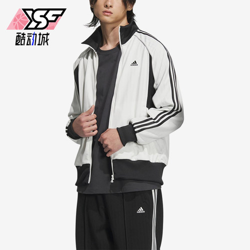 Adidas/阿迪达斯正品BYD3S 男女侧条纹经典立领柔软夹克JG8580
