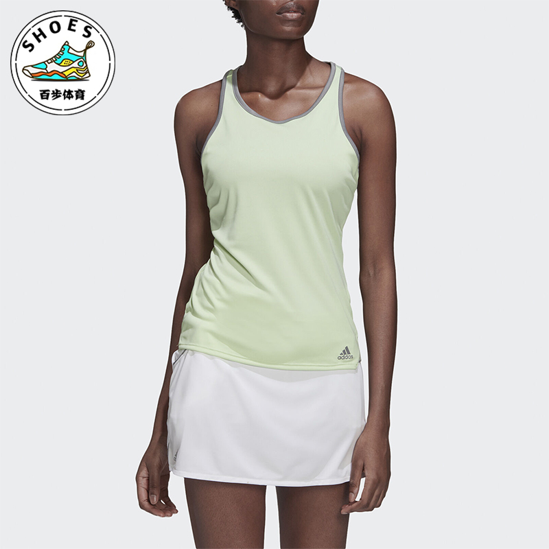 Adidas/阿迪达斯正品2025女士简约训练运动吸汗透气无袖T恤EC3650