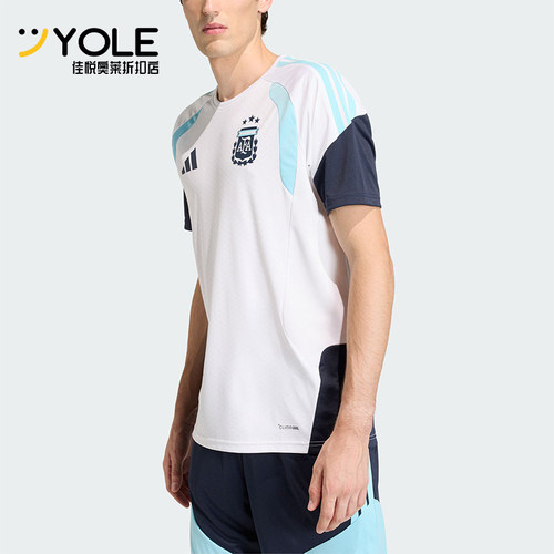 Adidas/阿迪达斯正品2026年男士轻薄透气经典日常短袖T恤JY7029
