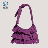 经典 三叶草女士双层荷叶边时尚 单肩包IA8912 阿迪达斯正品 Adidas