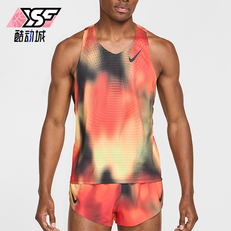 Nike/耐克正品Dri-FIT 男士无袖时尚运动跑步背心T恤HJ3380-736