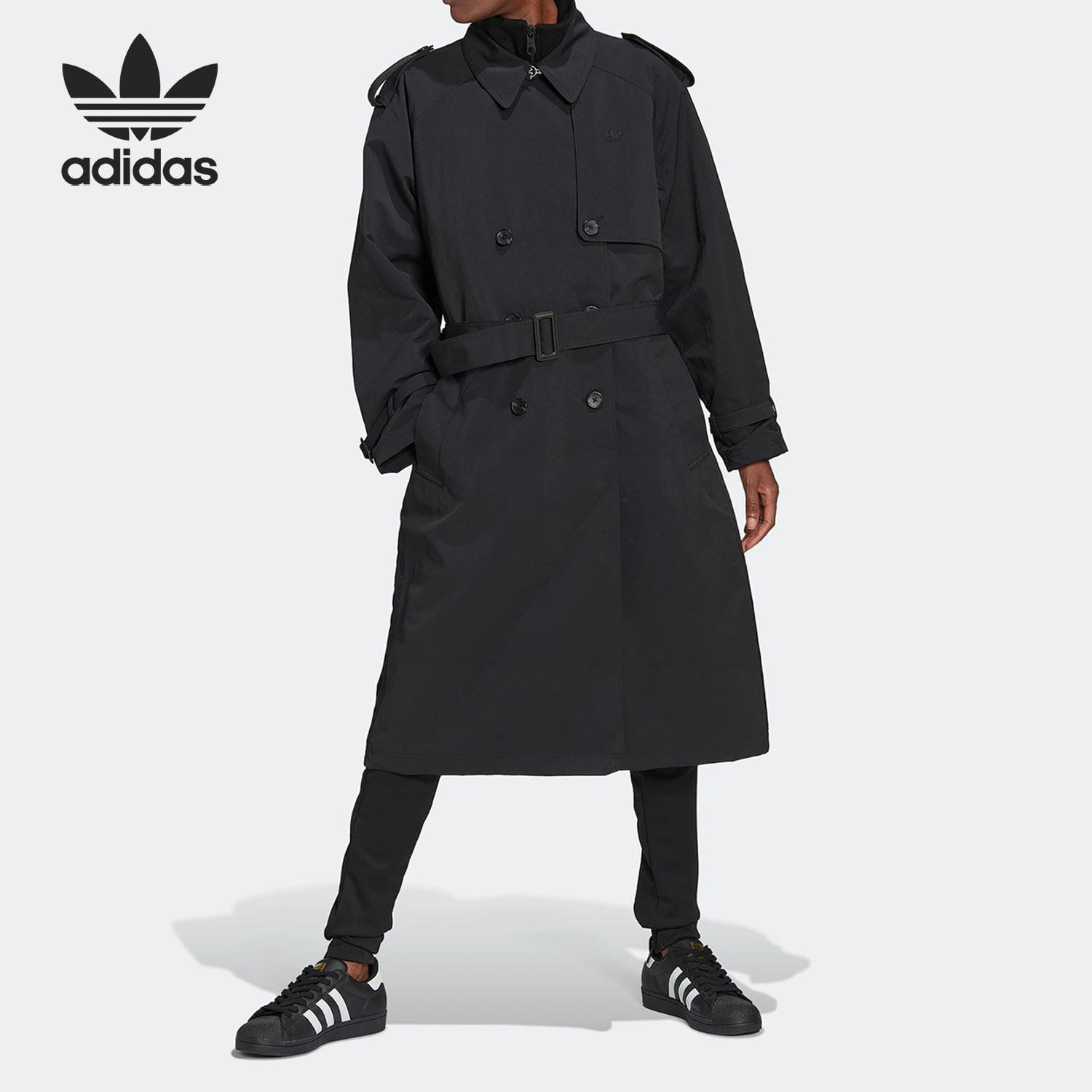 Adidas/阿迪达斯正品三叶草BLUE VERSION女子长款外套HN3335