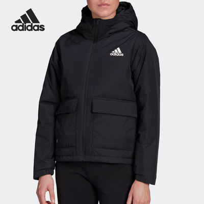 Adidas/阿迪达斯正品女子舒适连帽运动休闲保暖棉服 H65753