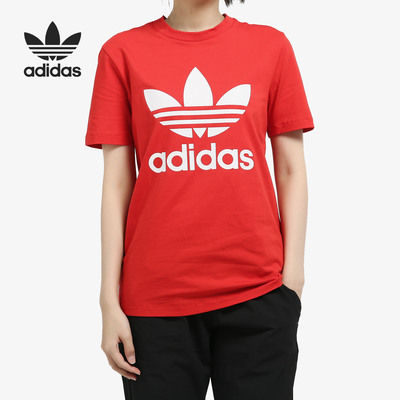 Adidas/阿迪达斯正品三叶草2026夏女子TREFOIL TEE短袖T恤ED7493