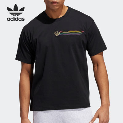 Adidas/阿迪达斯正品三叶草运动休闲透气男子短袖T恤 GK8521