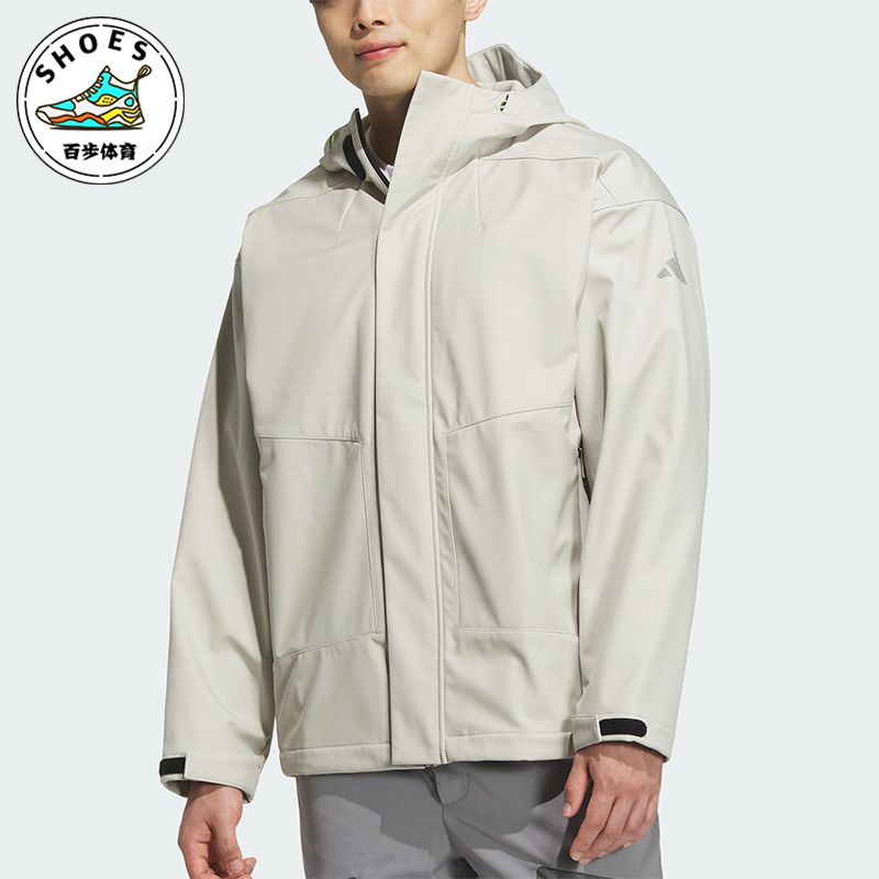 阿迪达斯男士连帽户外运动外套