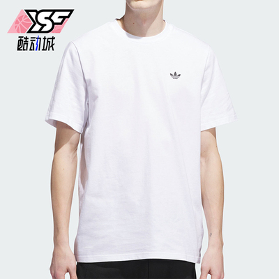 Adidas/阿迪达斯正品三叶草男士透气运动圆领针织短袖T恤JW0039