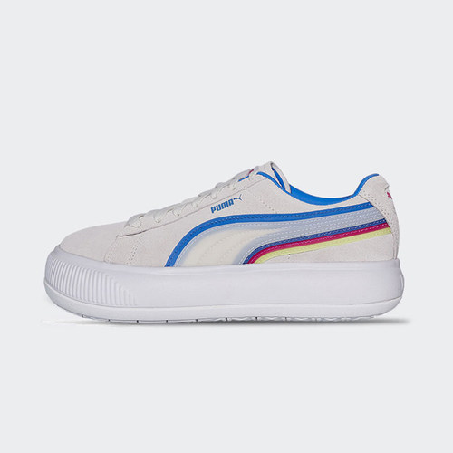 Puma/彪马正品新款女子复古厚底彩色条纹休闲板鞋 382580-01