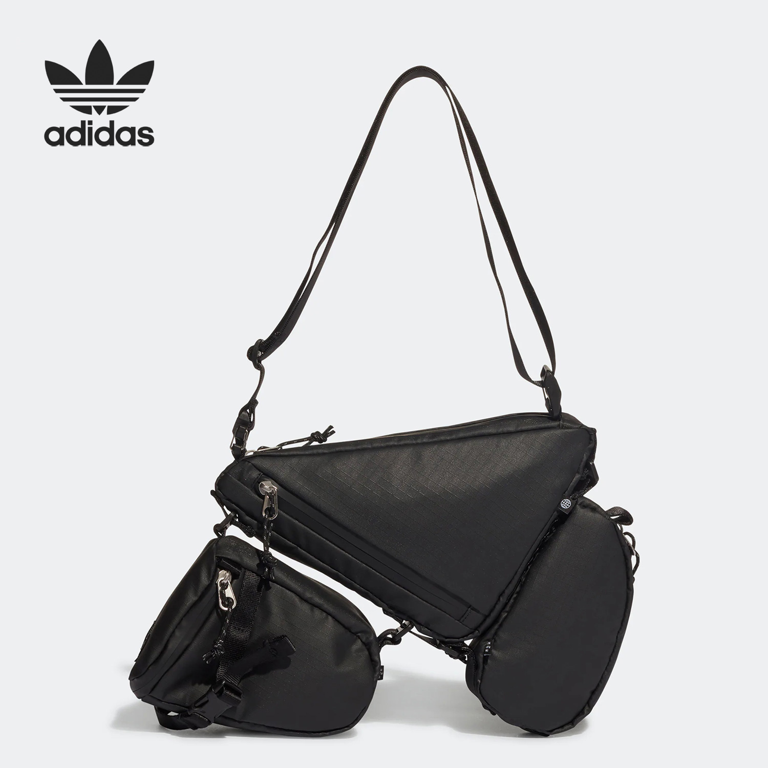 Adidas/阿迪达斯正品三叶草新款男女户外运动收纳拎包HJ7920