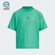 阿迪达斯正品 2025儿童透气经典 运动休闲时尚 Adidas 短袖 JL7520