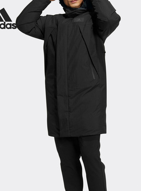 Adidas/阿迪达斯正品当季新款男子保暖运动长款羽绒服HR5233