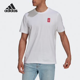 阿迪达斯正品 拜仁足球男士 FCB TEE 运动T恤GR0705 STR Adidas
