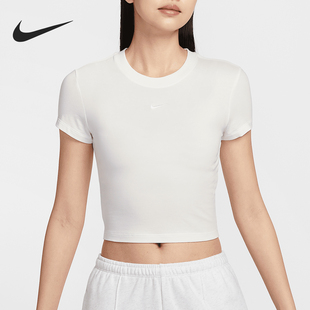 休闲T恤HF9539 Nike Knit女士针织短款 26夏Chill 133 耐克正品