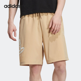 HM2032 NEO男女宽松运动字母印花休闲短裤 Adidas 阿迪达斯正品