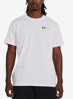 UA/安德玛正品HW LC LOGO REPEAT SS男士简约短袖T恤1382904-100