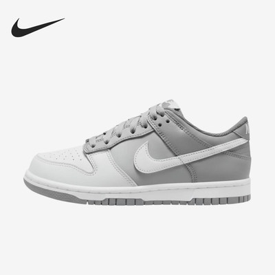 Nike/耐克正品DunkLowGS新款男女灰白色休闲板鞋FB9109-014