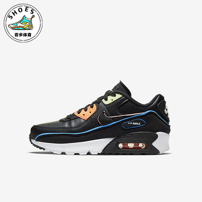 Nike/耐克正品AirMax90SE新款儿童黑色鞋跑步鞋CK4068-001
