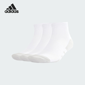 3P男女运动袜三双装 Adidas JD9568 QRT 阿迪达斯正品 ESS