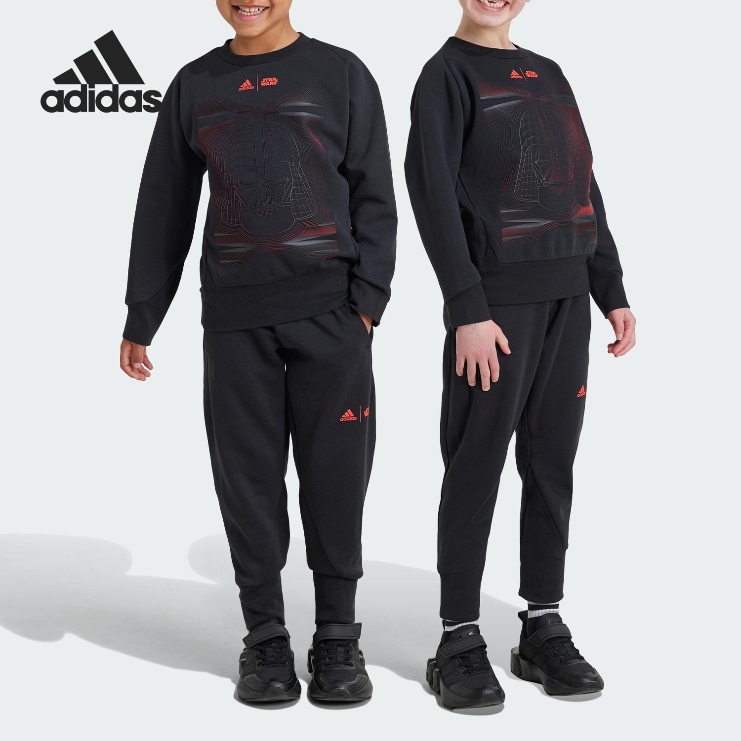 Adidas/阿迪达斯正品LK SW ZNE JOG小童运动休闲套装IV9645