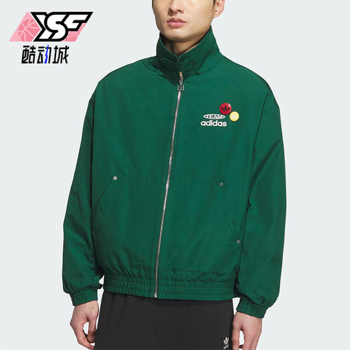 Adidas/阿迪达斯正品三叶草男士休闲宽松梭织翻领运动外套KC0136