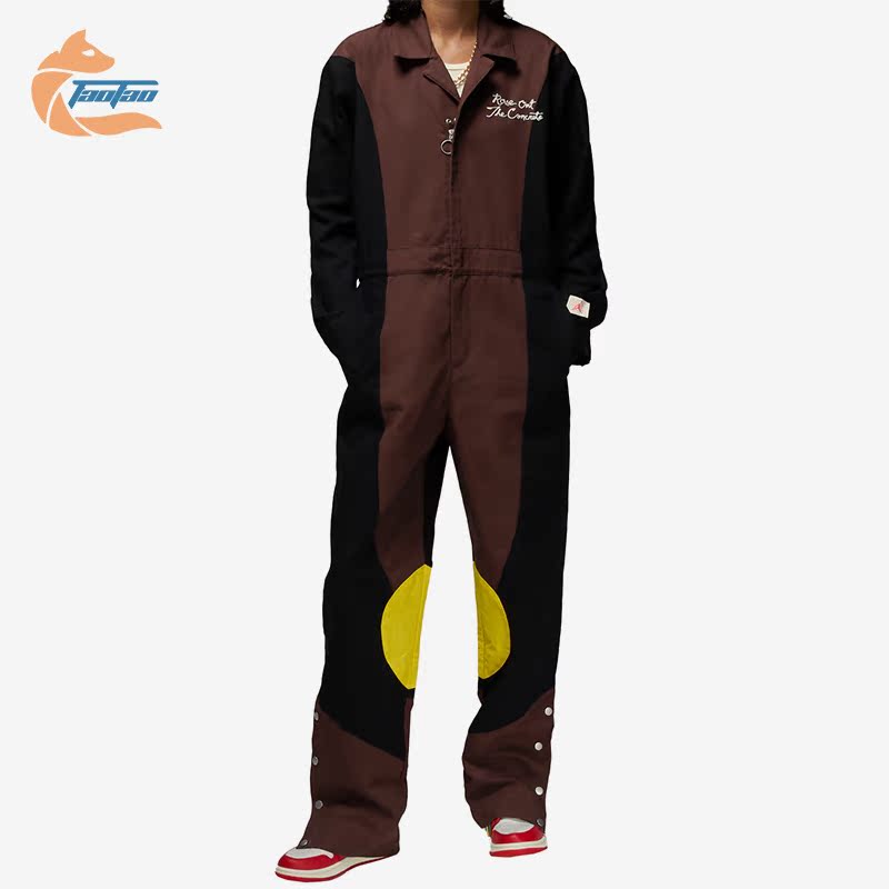 耐克女子玫瑰图案刺绣连体裤套装