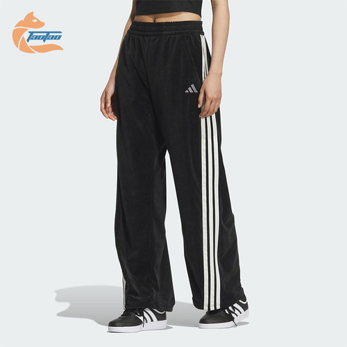 Adidas/阿迪达斯正品2025 STORY女士运动丝绒宽松香蕉裤KC0179