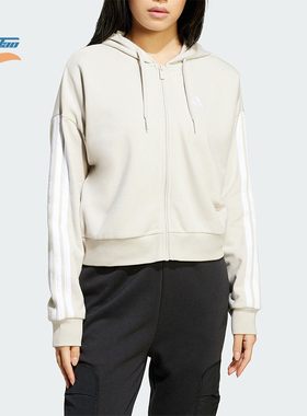 Adidas/阿迪达斯正品W 3S FT FZ HD女士拉链夹克外套JW1821